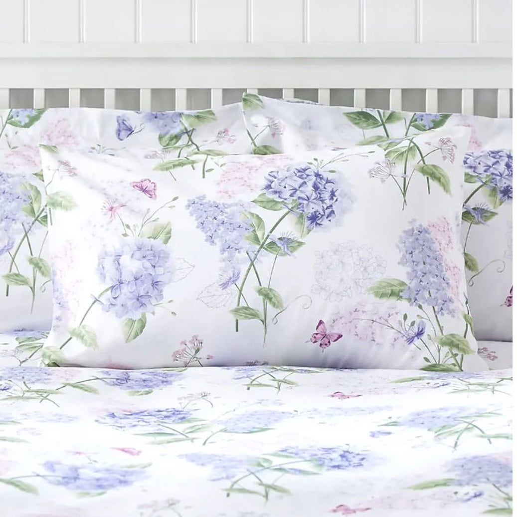 Hydrangea Dunelm King Size Comforter Set - With Filling