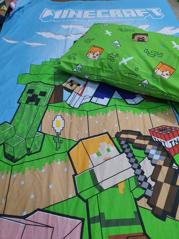 Mine craft Kids Cotton  Bedsheet