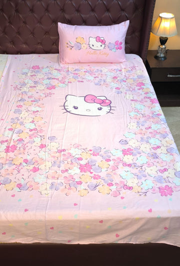Hello kitty Kids Cotton  Bedsheet