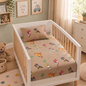 Paw patrol cotton crib sheet