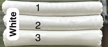 White Self Cotton Sateen Set