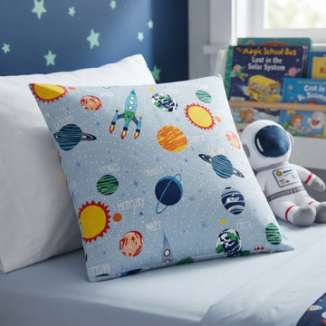 Space glow in dark Cushion