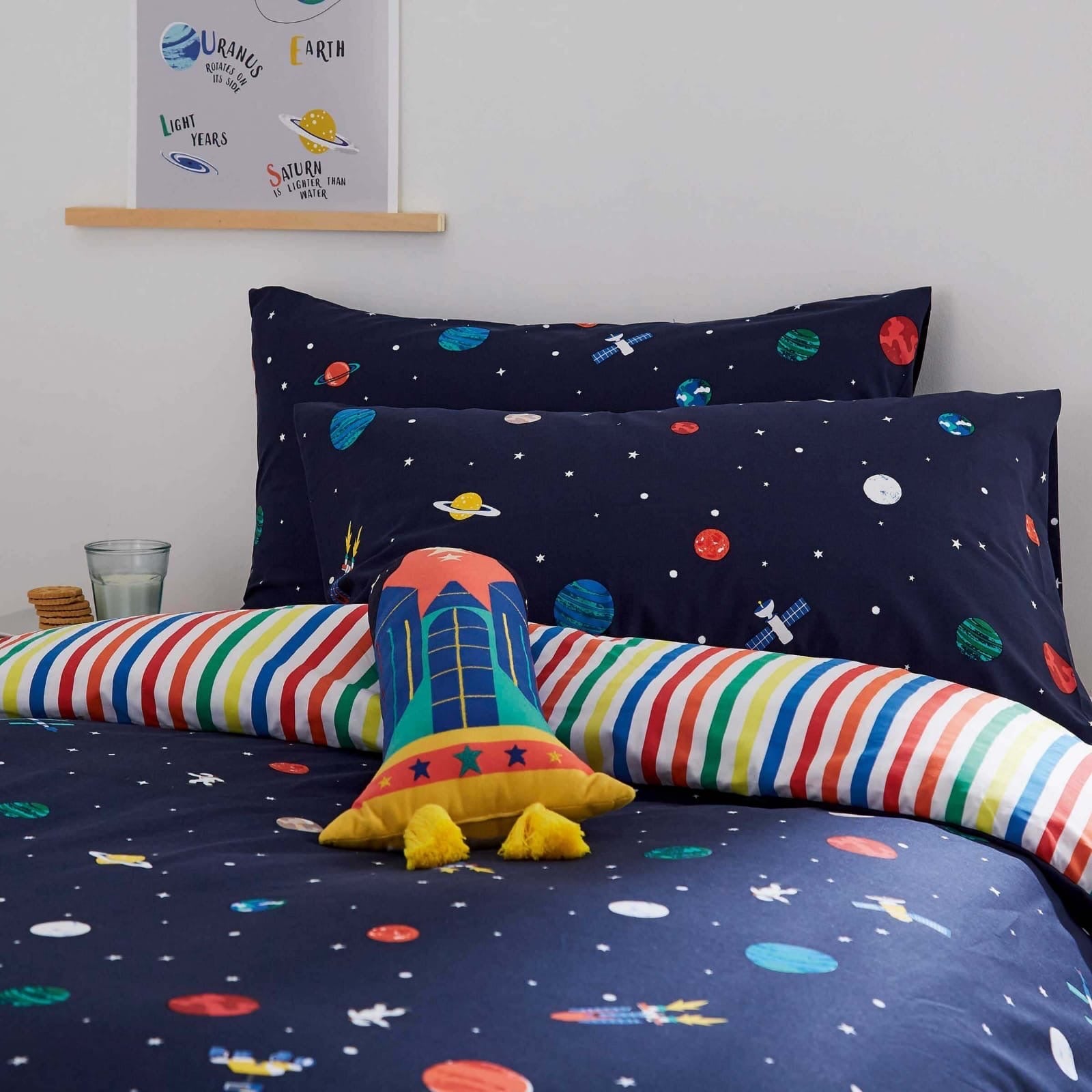 Planets kids cotton Percale Bedsheet