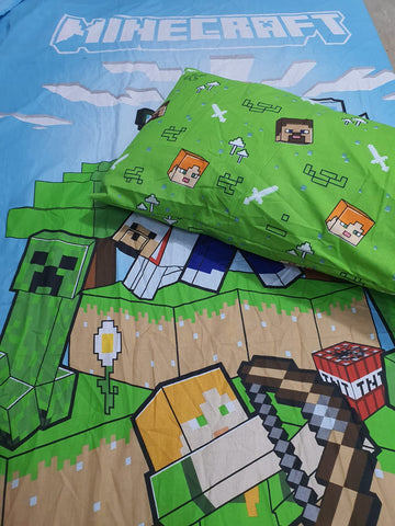 Mine craft Kids Comforter\Duvet Set