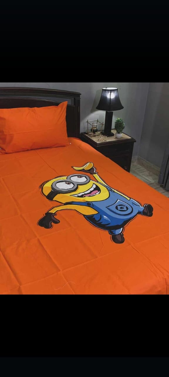 Minnions Kids cotton Bedsheet