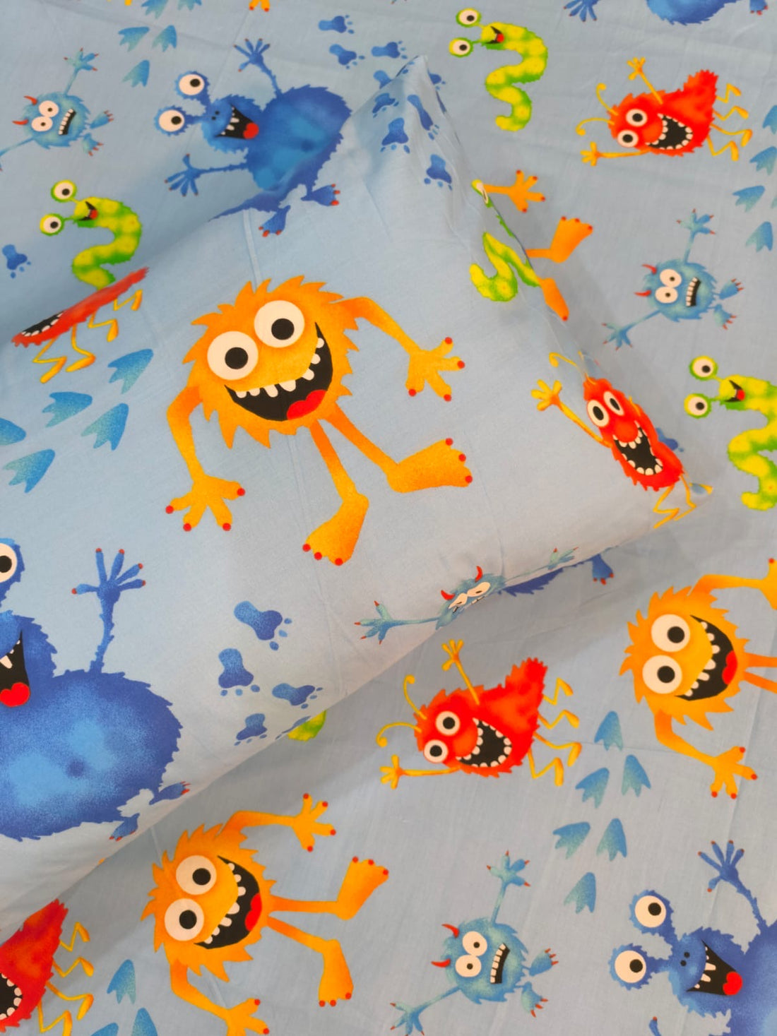 Little monsters Kids  Cotton  Bedsheet