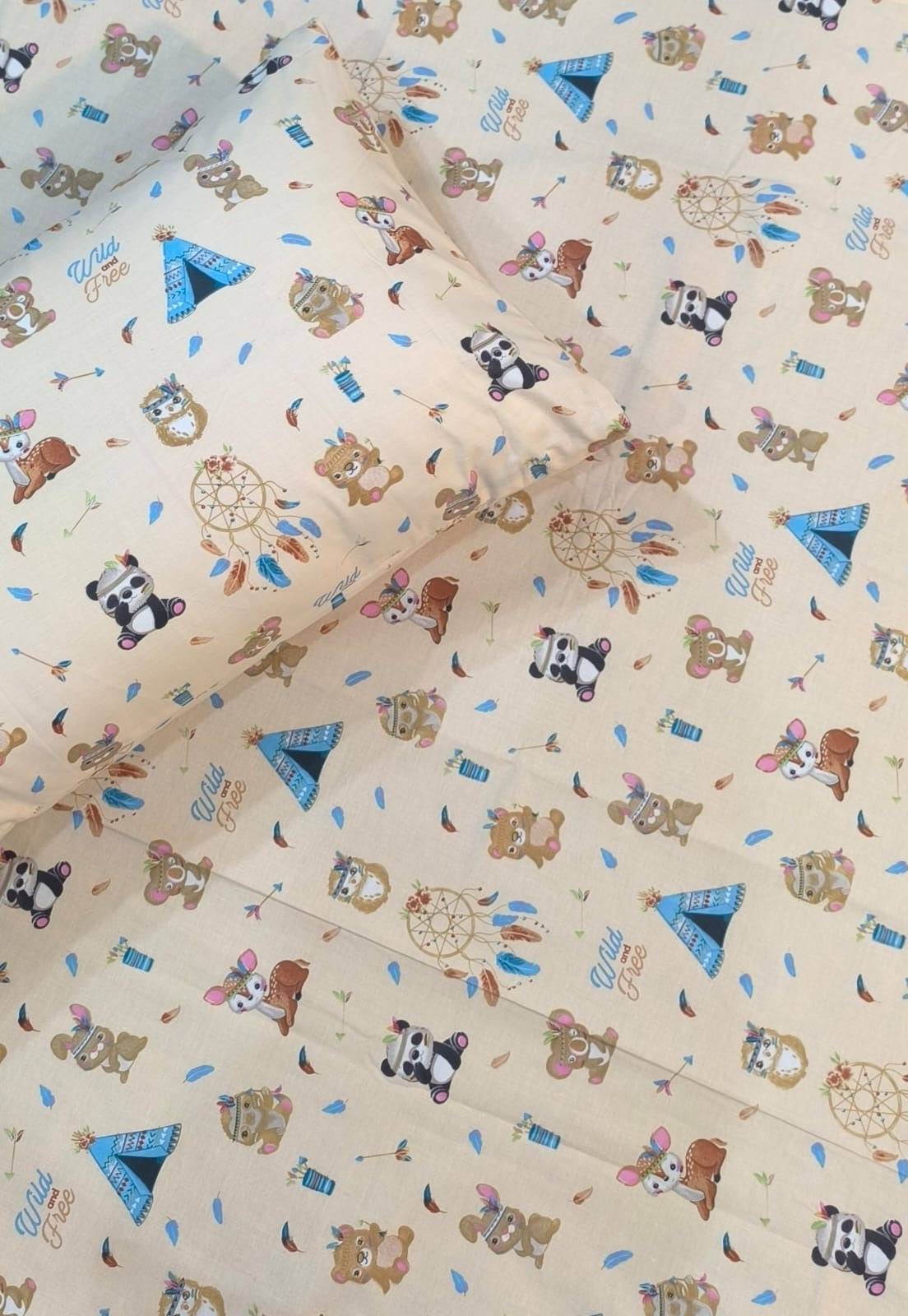 Teddy Kids Cotton  Bedsheet