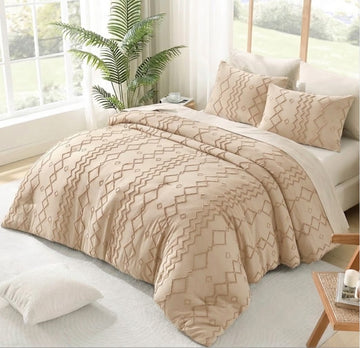 Beige Boho Tufted Set