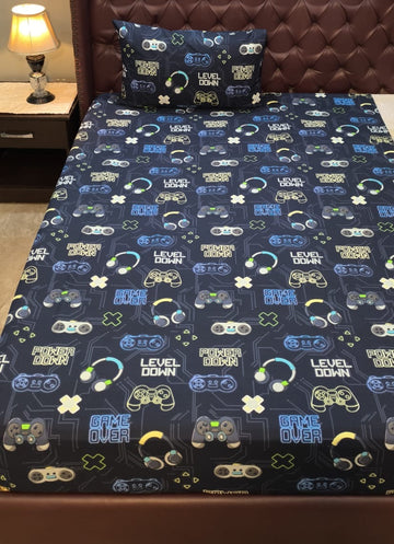 Gamer Kids Cotton  Bedsheet