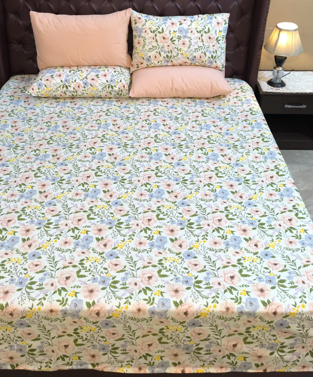 Floral Cotton Bedsheet