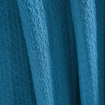 Blue bed throw