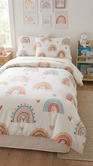 Rainbow Kids Cotton  Bedsheet