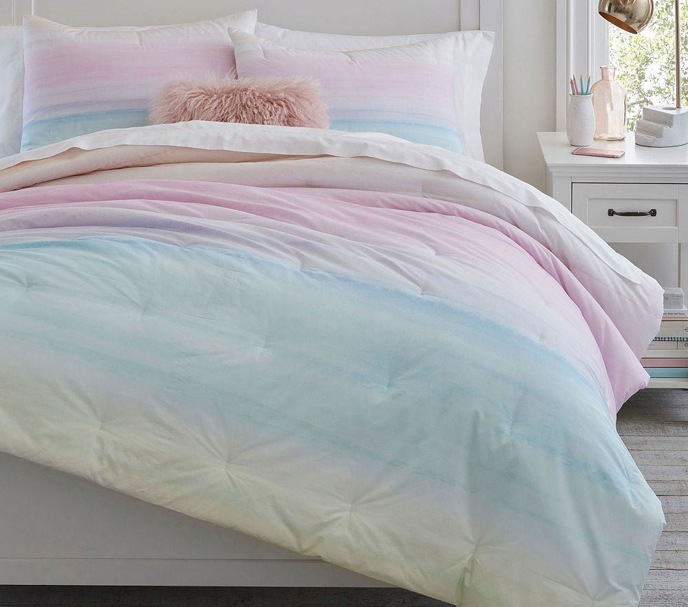 Rainbow Ombre Kids Comforter\Duvet Set