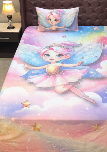 Fairy Kids Cotton  Bedsheet