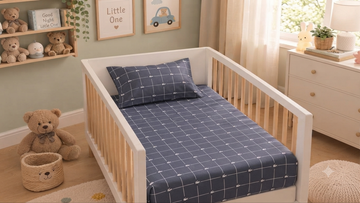 Lacoste cotton crib sheet