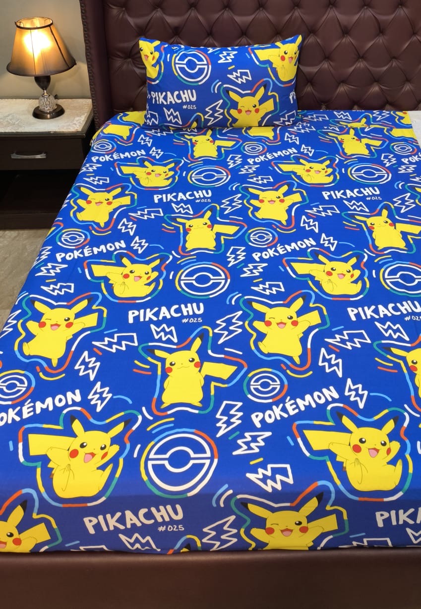 Pokemon  Kids  Cotton  Bedsheet