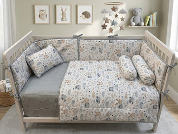 Bunnie & Owl Cot Bedding Set