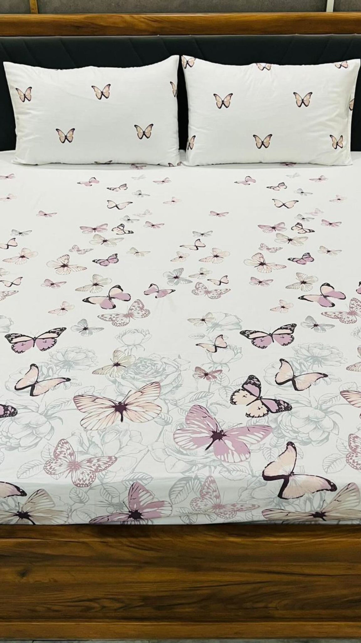 Butterfly Cotton Sateen Set