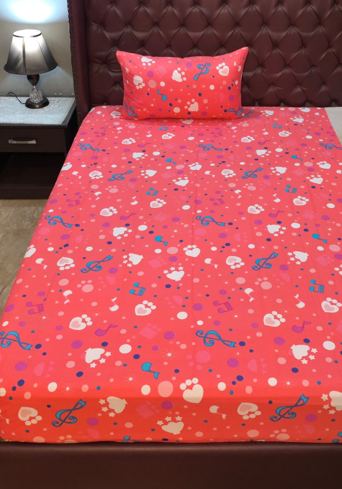 Music Kids Cotton  Bedsheet