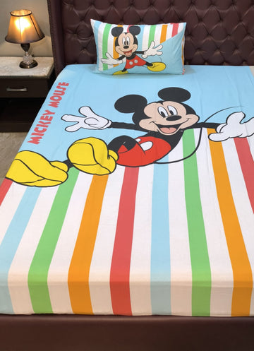 Mickey mouse Kids cotton Bedsheet