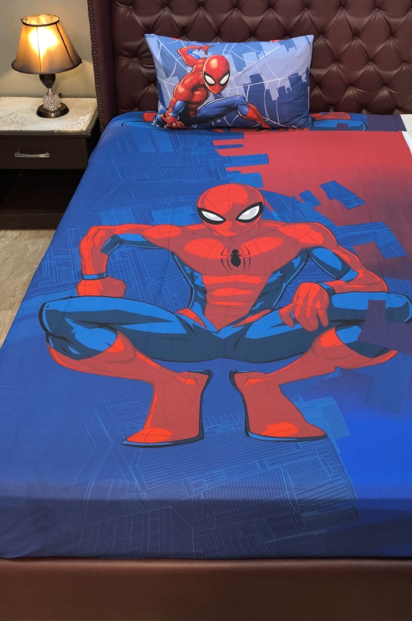 Spider Man  Kids cotton Bedsheet