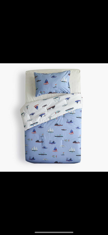 Sailor front print only pottery barn Kids Comforter\Duvet Set