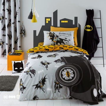 Batman front print only with same front print pillow cvr  glow in dark Kids Comforter\Duvet Set