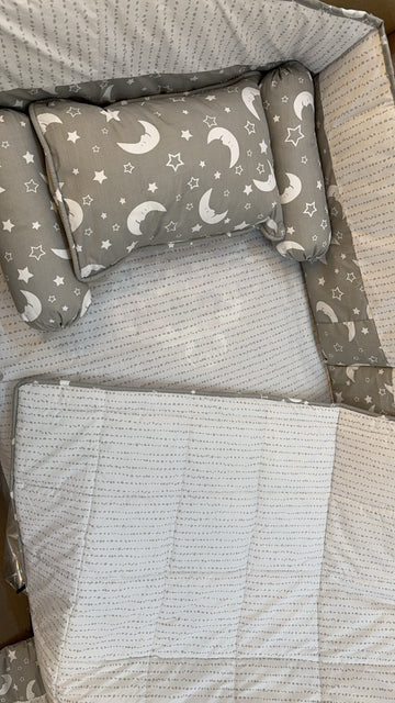 Star & Dots Cot Bedding Set