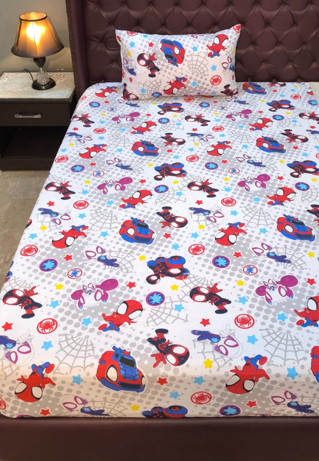 Spider man Kids cotton Bedsheet