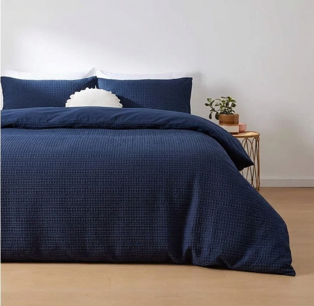 Navy blue Waffle Set