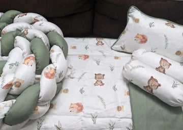 Braided Bumper Cot Set - 3085