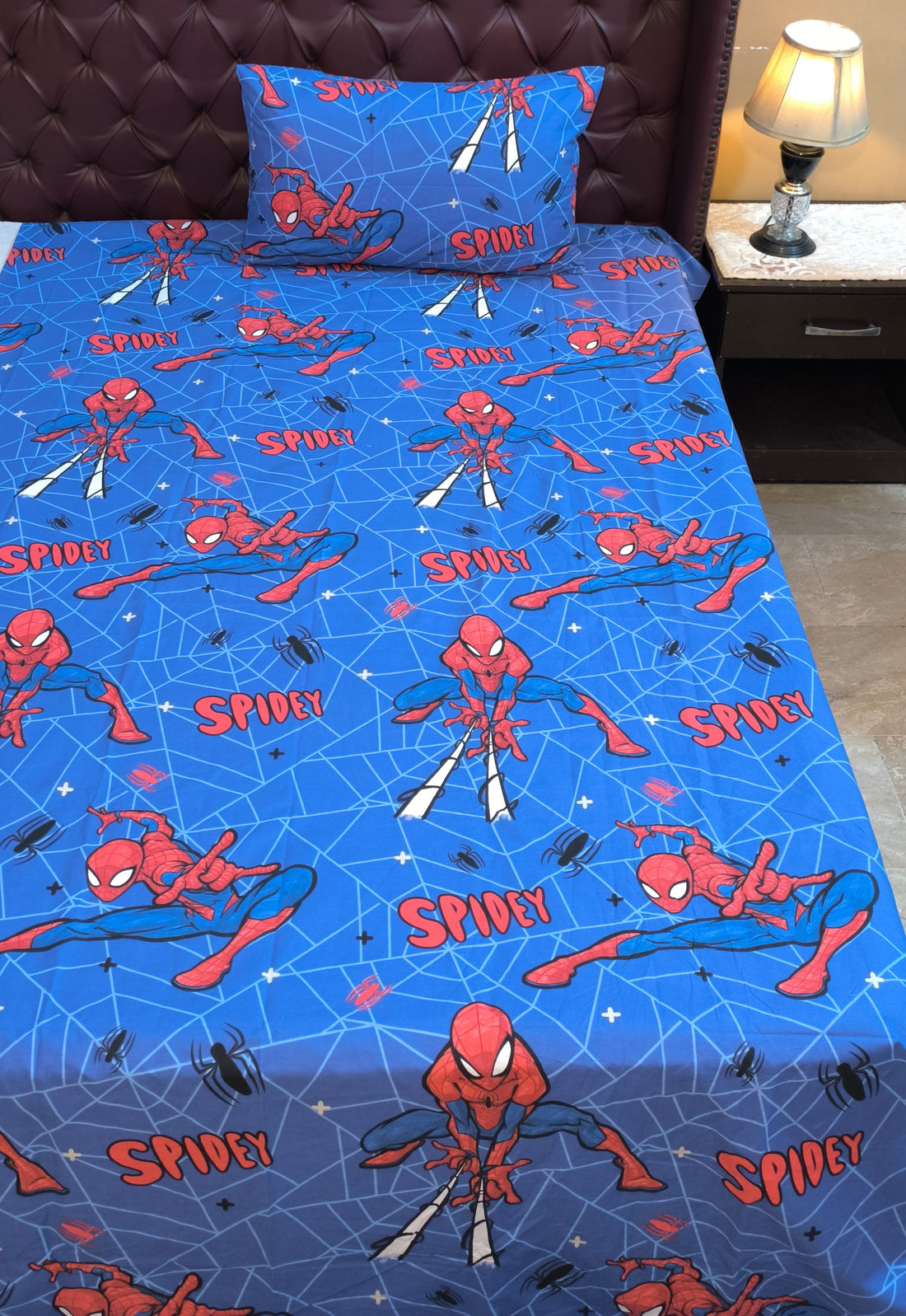 Spider man Kids Cotton  Bedsheet