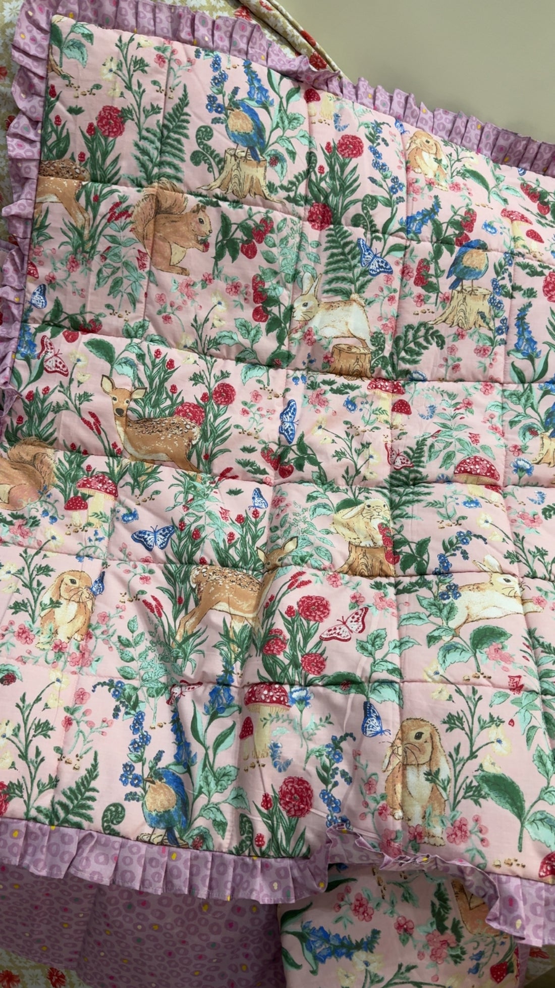 Bunny in the forest Cot Bedding Set