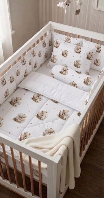 Bear & sheep Cot Bedding Set