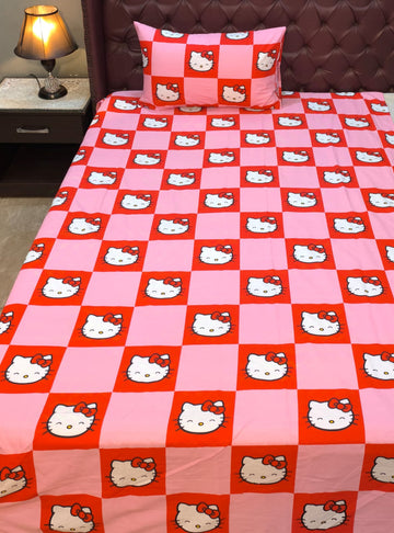 Hello Kitty Kids cotton Bedsheet