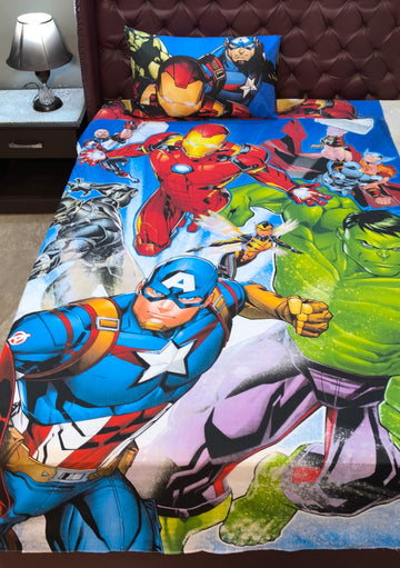 Avengers Kids Cotton  Bedsheet