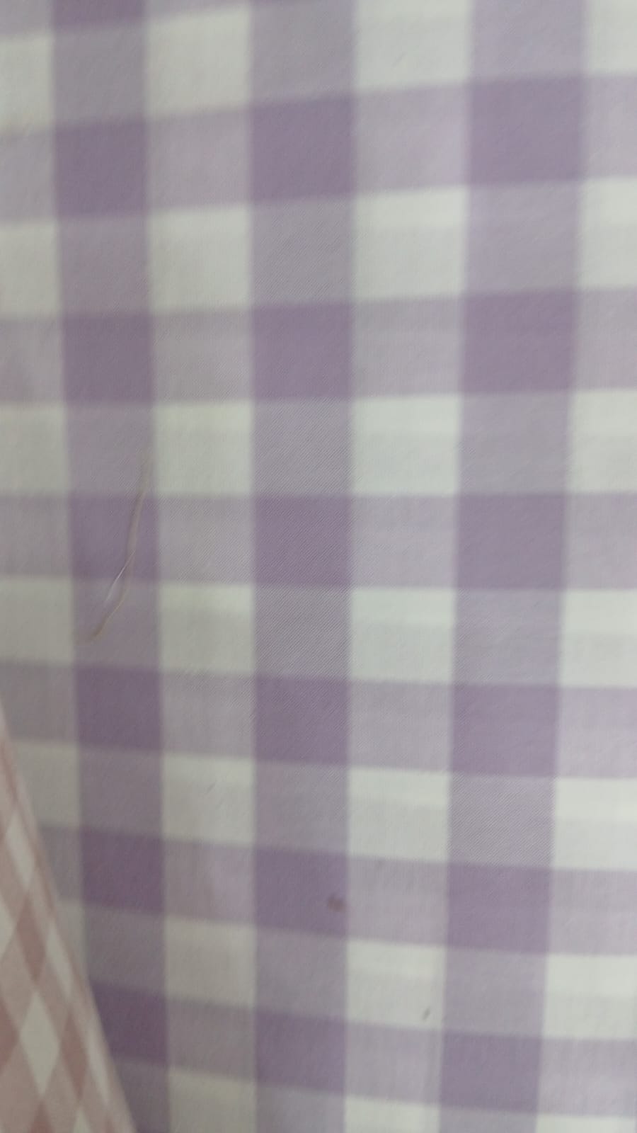 Purple check Cotton  Bedsheet