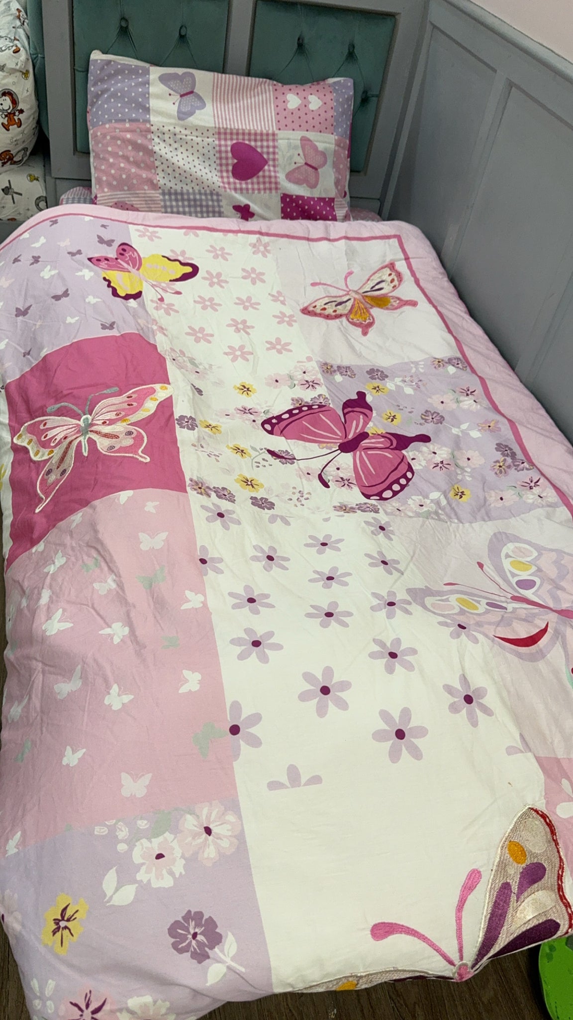 Embroided Butterfly Kids Comforter