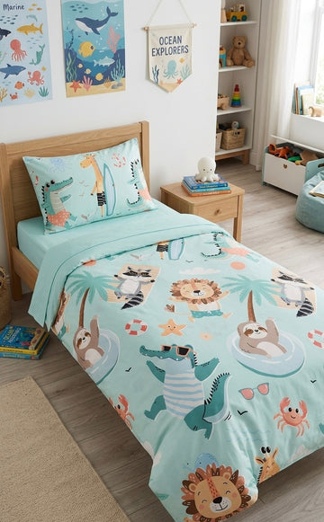 Safari Kids Cotton  Bedsheet