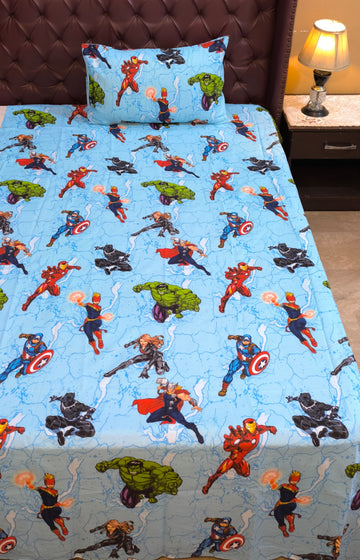 Avengers Kids Cotton  Bedsheet