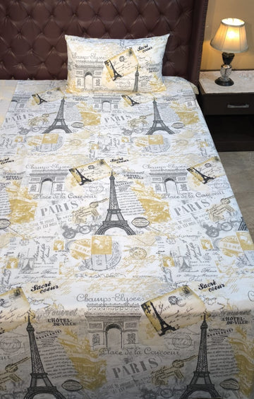 Eifel tower  Kids Cotton  Bedsheet