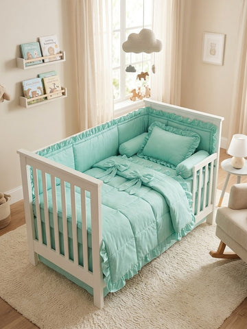Frilly Cot Bedding Set
