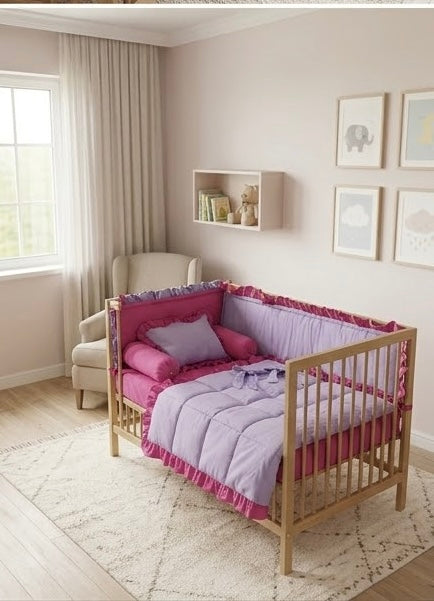 Frilly Cot Bedding Set