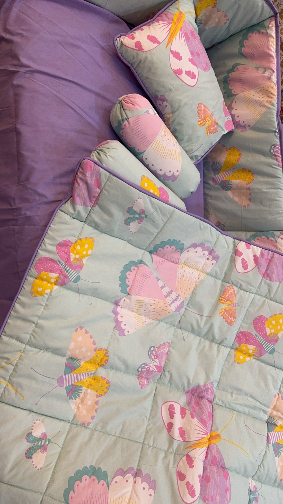 Butterflies Cot Bedding Set