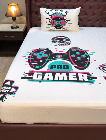 Gamer  Kids  Cotton  Bedsheet