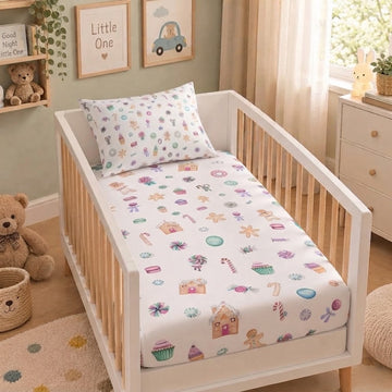 Gummies cotton crib sheet