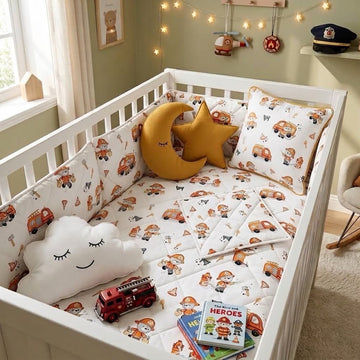 Fire fighter Cot Bedding Set
