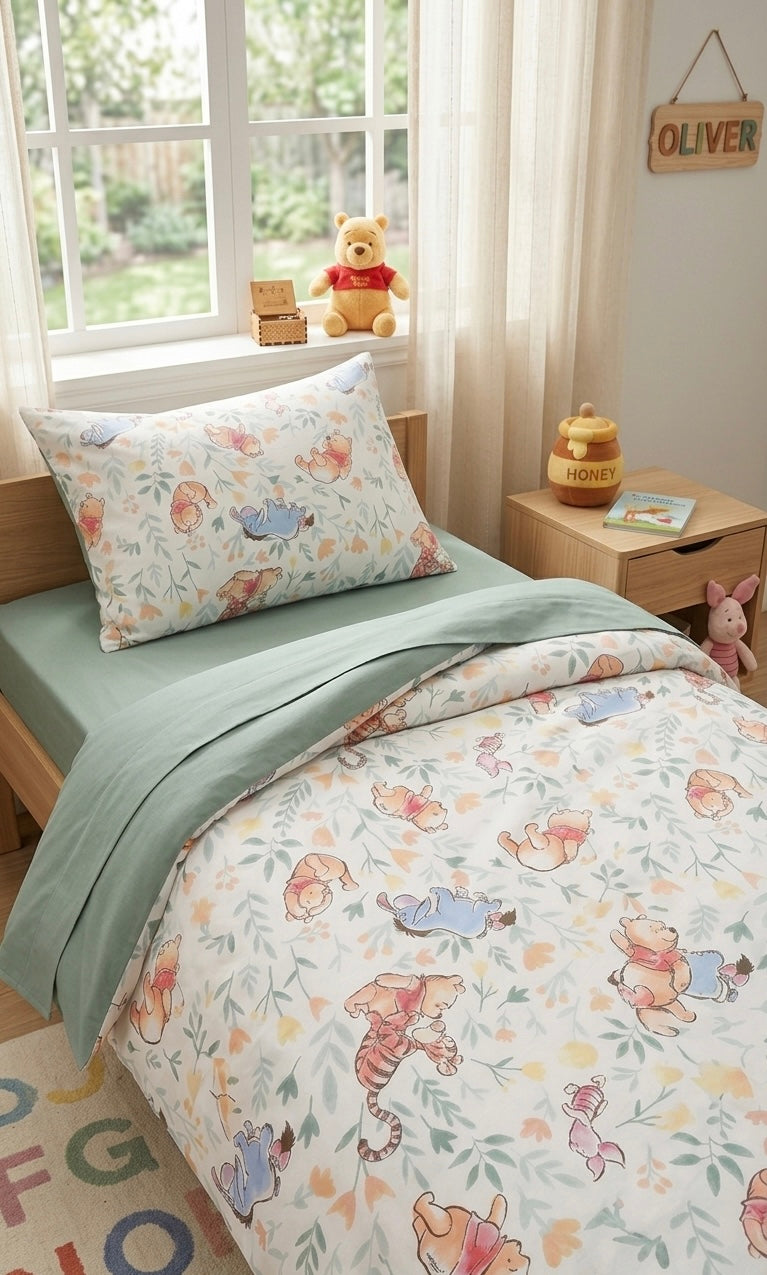 Winnie the pooh Kids Cotton  Bedsheet