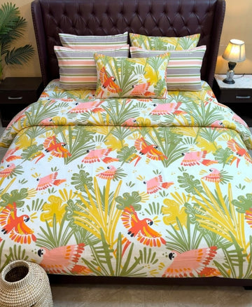 J- 122 King Size Comforter Set - With Filling