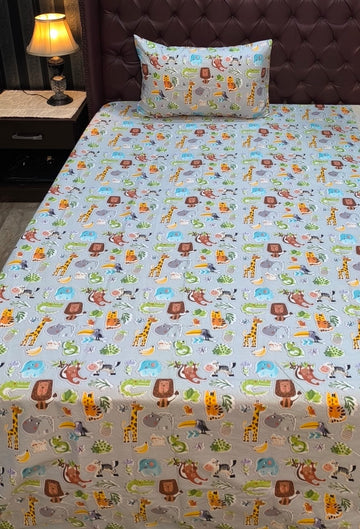 Lion Kids Cotton  Bedsheet